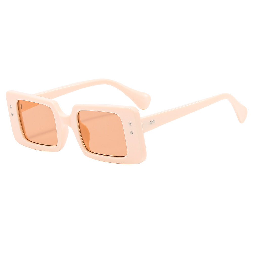 Wholesale Square Wide-brimmed Midi Style PC Women's Sunglasses